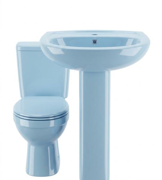 Premium Sky Blue Ceramic Bathroom Suite